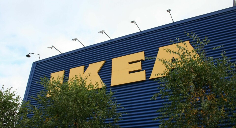 Fasade med IKEA-logo