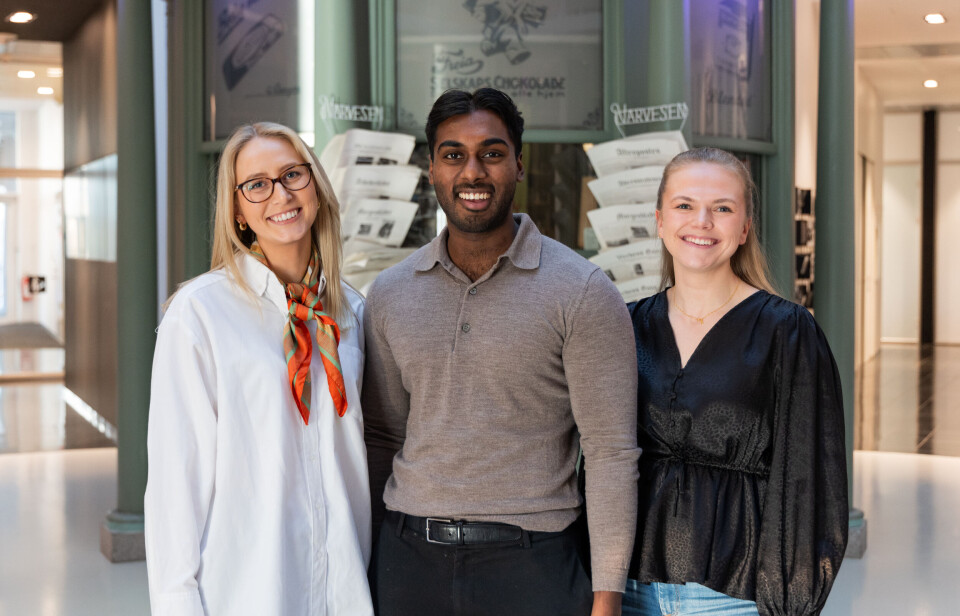 Ledertraineer i Reitan Retail. Fra venstre: Helene Stenseth, Mithun Ramesh og Silje Enger. Fra venstre: Helene Stenseth, Mithun Ramesh og Silje Enger.