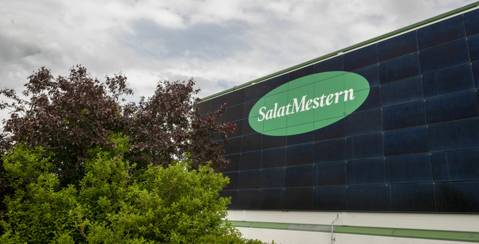 Fasade med SalatMestern-logo