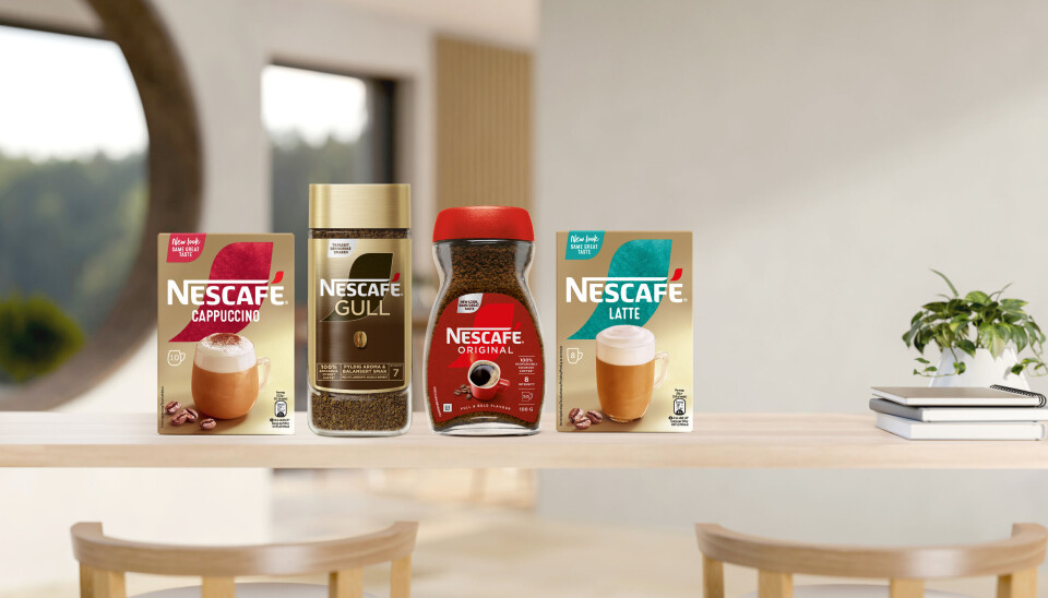 Nescafé har fått nytt utseende. Nestlé