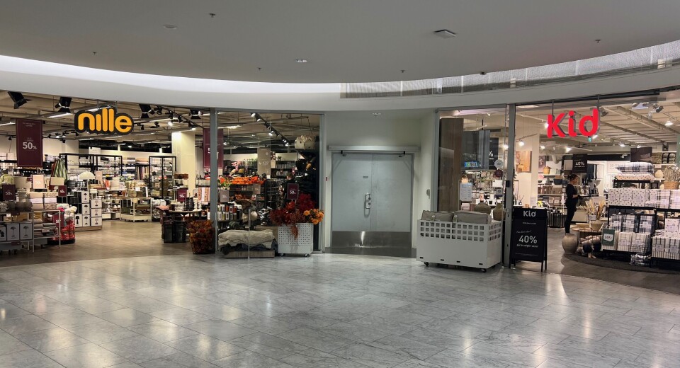 Nille og Kid får utvidet sine butikker. Kuben, fasade/inngang Nille og Kid