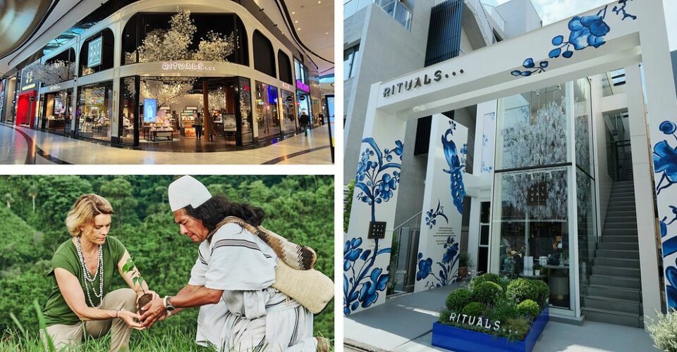 Westfield Mall i Nederland, første butikkåpning i Japan og Profit Plegde x Sacred Forests. Fotomontasje Rituals