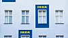 Husvegg med IKEA logos