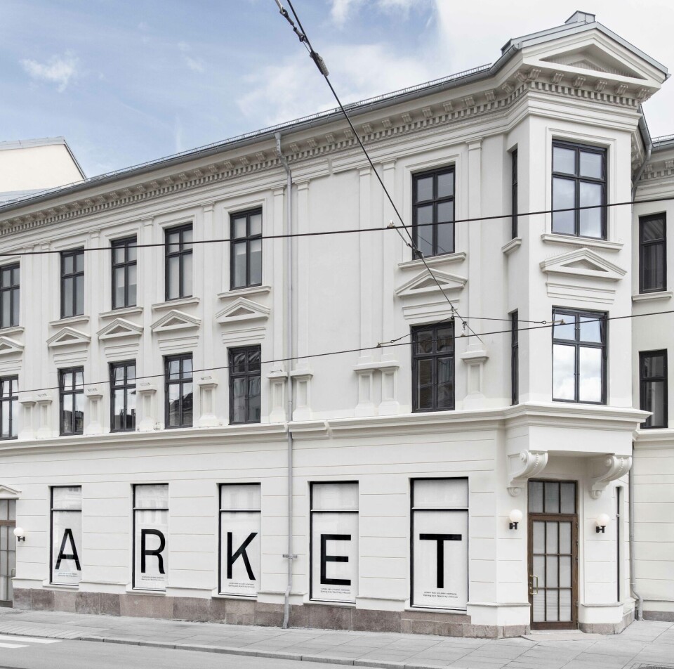 Etter stor suksess i Norden åpner ARKET nå sin første norske butikk – en storsatsing midt på Valkyrien i Oslo, fredag 9. mai. Fasade, Arket, Oslo.