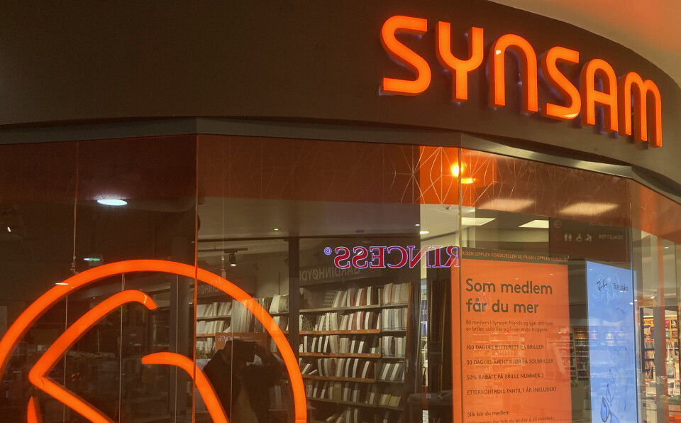 Synsam åpner butikk i Drøbak med stort utvalg og det nyeste innen øyehelse. Synsamfasade, Kongssenteret