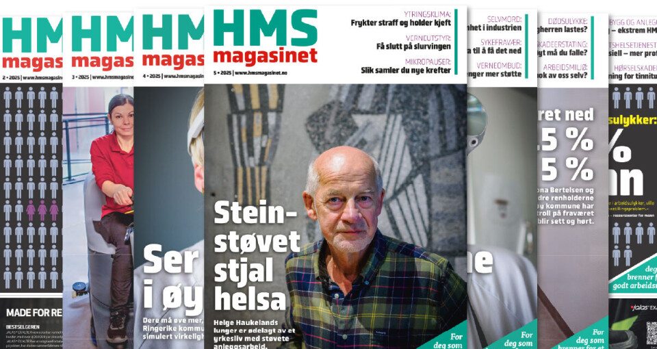 Her er hele vårt digitale HMS-arkiv! HMS-magasinet 5/2025 forside
