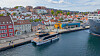 MS Brim ved kai i Vågen i Stavanger.