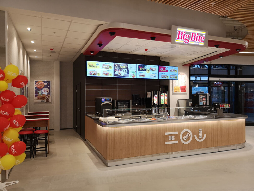 Den nye Big Bite-profilen slik den fremstår på Oasen Haugesund. (Foto: Big Bite) Den nye Big Bite-profilen slik den fremstår på Oasen Haugesund. (Foto: Big Bite)