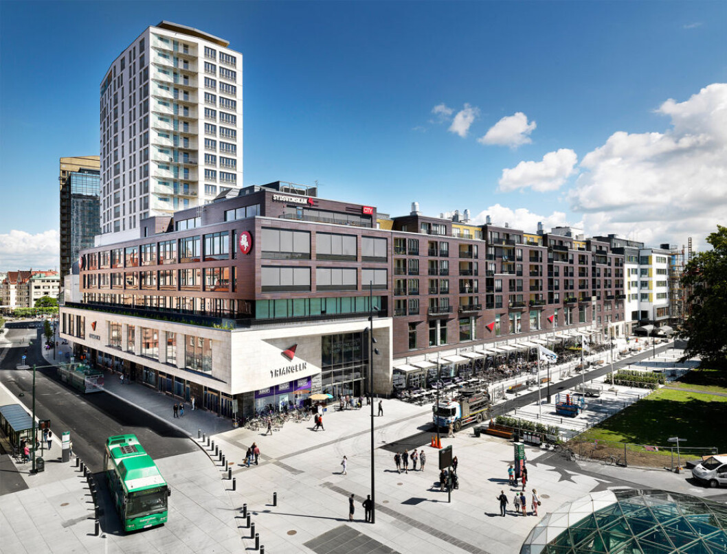 Her, i Vasakronanas Triangeln i Malmö sentrum, skal XXL etablere sin butikk nr. 25 i Sverige. (Foto: Vasakronanas Triangeln) Her, i Vasakronanas Triangeln i Malmö sentrum, skal XXL etablere sin butikk nr. 25 i Sverige. (Foto: Vasakronanas Triangeln)