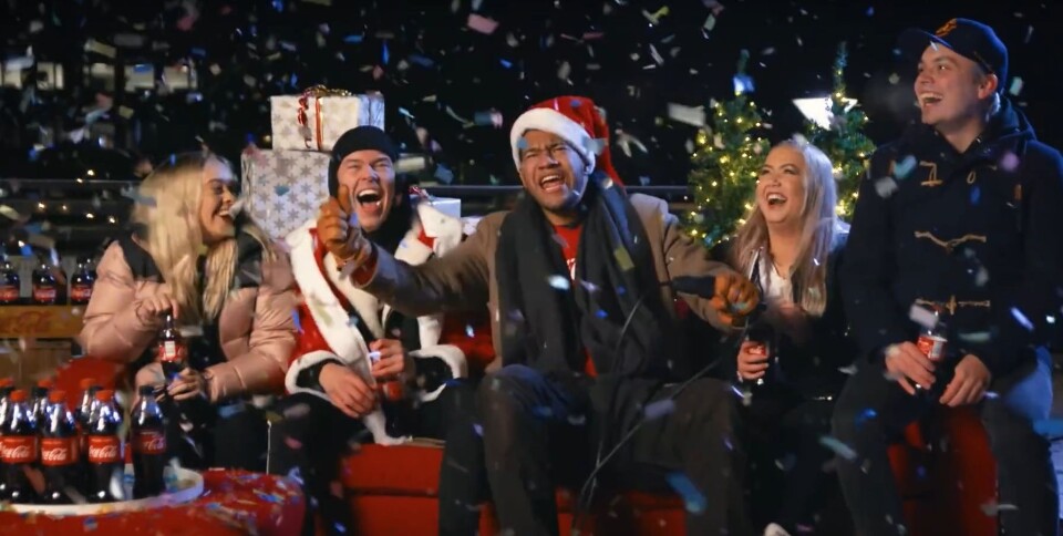 Skjermdump fra Coke TV Norge.