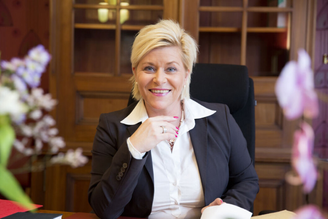 Finansminister Siv Jensen Finansminister Siv Jensen