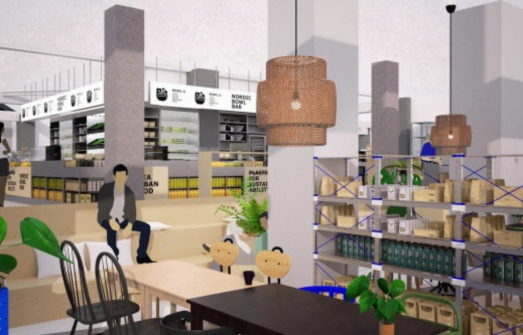 Citybutikkens kunder vil kunne finne løsninger for mindre leiligheter, delta i tematiske workshops og arrangementer, eller nyte en sesongbasert salatbar med ikoniske IKEA-produkter. (Illustrasjon: IKEA)