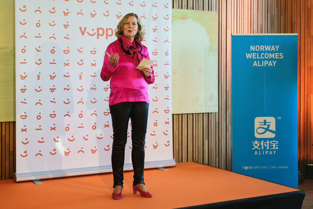 Berit Svendsen: – Alipay er den mest populære appen i Kina med over 700 millioner brukere. (Foto: Vipps) Berit Svendsen: – Alipay er den mest populære appen i Kina med over 700 millioner brukere. (Foto: Vipps)
