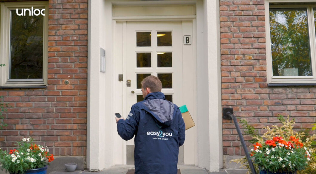 Digitale nøkler gjør at Easy2you kan levere pakker når ingen er hjemme. (Foto: Unloc) Digitale nøkler gjør at Easy2you kan levere pakker når ingen er hjemme. (Foto: Unloc)