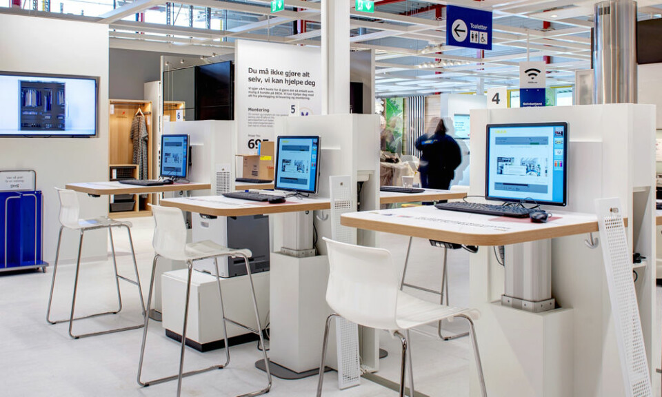 IKEA prøvde seg med en original netthandelsplattform i form service & pick-up points i norske byer, hvor det var satt ut bestillingsterminaler. Den første åpnet i Tromsø 4. juni 2015. I fjor høst ble de nedlagt. (Foto: IKEA)