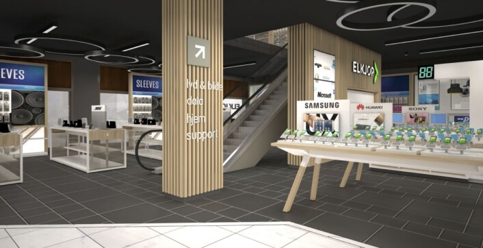 Det nye konseptet er benyttet i Elkjøps fancy butikk i Glasmagasinet i Oslo. Det nye konseptet er benyttet i Elkjøps fancy butikk i Glasmagasinet i Oslo.