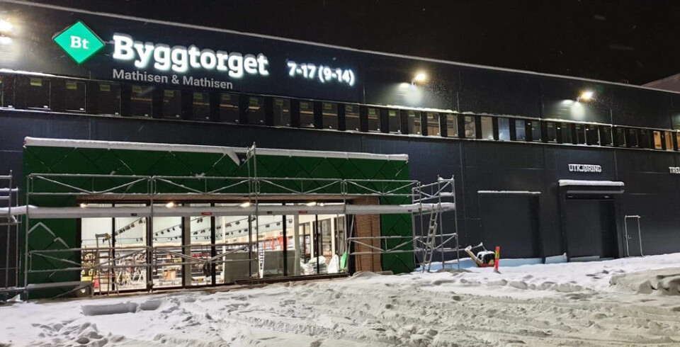 Her åpner et nytt byggevarekonsept med stor festivitas i Narvik i morgen. (Foto: Byggtorget)