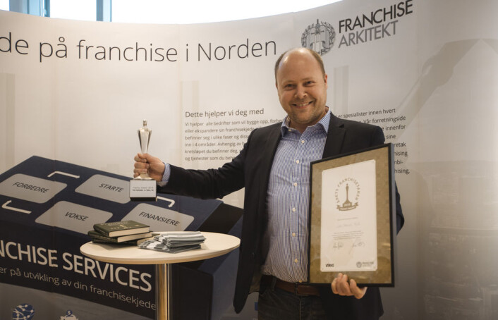 Vinner av Årets Franchisetaker, Jan Stadven, innehaver av Kvik Ski. (Foto: Marthe Buer) Vinner av Årets Franchisetaker, Jan Stadven, innehaver av Kvik Ski. (Foto: Marthe Buer)