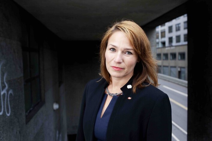 Trine Lise Sundnes er forbundsleder for HK i Norge. Trine Lise Sundnes er forbundsleder for HK i Norge.