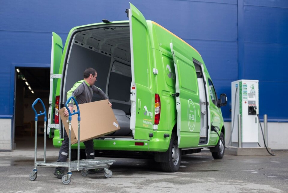 IKEA satser på grønn hjemlevering av flate pakker. (Foto: IKEA)