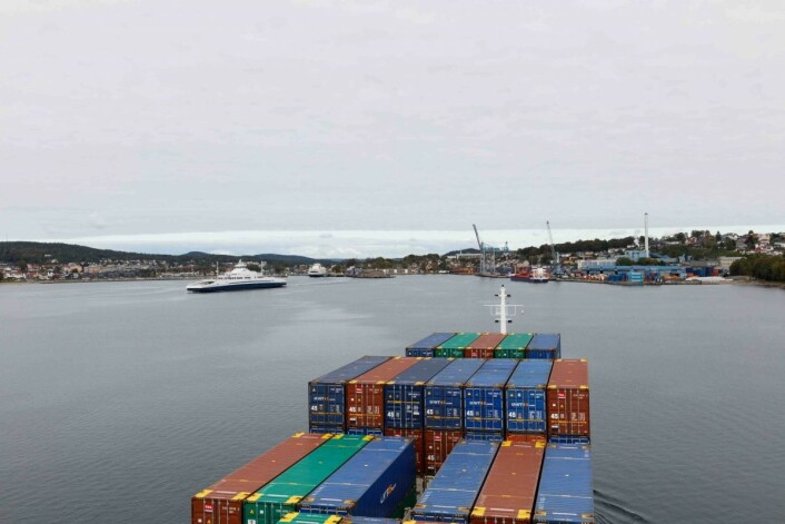 ColliCare har sin egen containerbåt som går i ukentlig rute mellom Litauen og Norge.