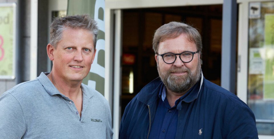 Gründerne Trond J. Laeng (t.h.) og Thor Johansen er er stolte av utviklingen.