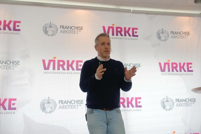 Kjedesjef Bjørn-Helge Vik fortalte om Slettvolls konsept på Franchisekonferansen.