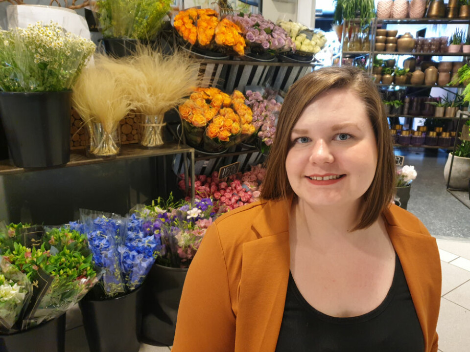 Bjørg Elise Westeng Alstad skal få Libra Shopping til å blomstre. (Foto: Gunn Elin Lyngvær, Libra Blomster)