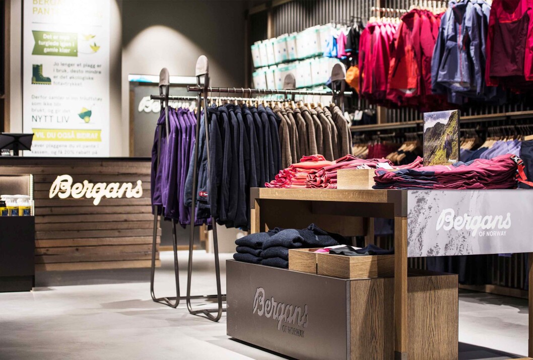 NYE BUTIKKER: Bergen og Trømsø får Bergans-butikker. Bildet er hentet fra Bergans' brand store på Ski Storsenter. Foto: Bergans – Hans Kristian Krogh Hanssen. NYE BUTIKKER: Bergen og Trømsø får Bergans-butikker. Bildet er hentet fra Bergans' brand store på Ski Storsenter. Foto: Bergans – Hans Kristian Krogh Hanssen.