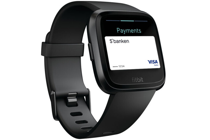 Fitbit Pay med kort. Fitbit Pay med kort.