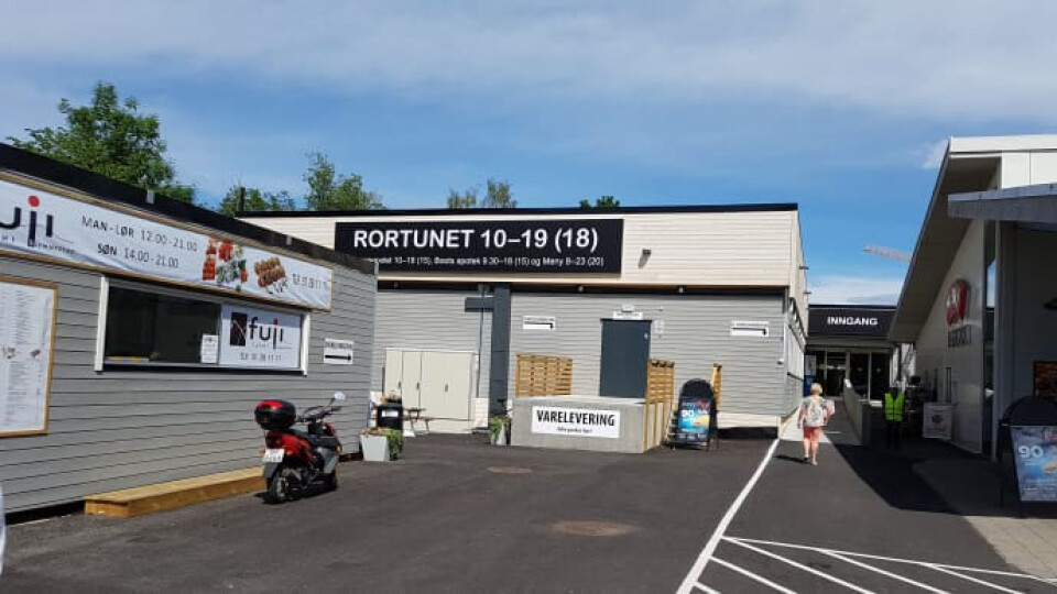 Rortunet modulkjøpesenter i Slemmestad. (Foto: Ramirent)