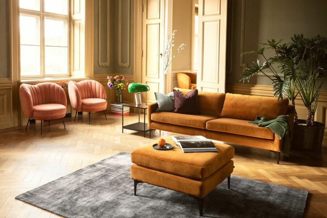 Profilen på designmøblene er ‘delikate linjer og sofistikert stil’. (Foto: Sofacompany)