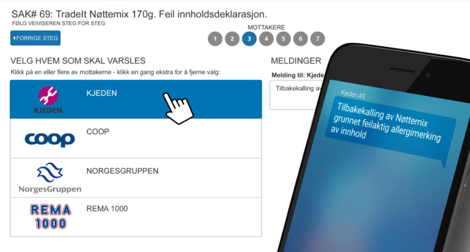 Digital tilbakekalling i dagligvare