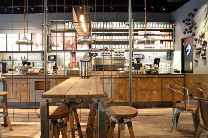 Butikker og restauranter er de to viktigste markedssegmentene for Puume. Espresso House er kunde. Butikker og restauranter er de to viktigste markedssegmentene for Puume. Espresso House er kunde.