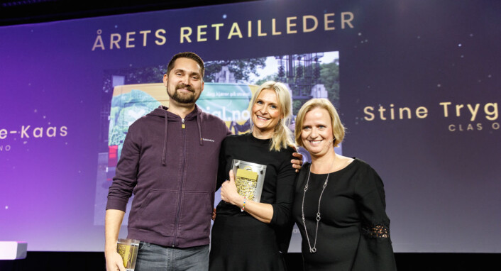 Årets retailledere: Karl Munthe-Kaas, Stine Trygg- Hauger og Grete Lekven fra DNB. (Foto: Kilian Munch) Årets retailledere: Karl Munthe-Kaas, Stine Trygg- Hauger og Grete Lekven fra DNB. (Foto: Kilian Munch)