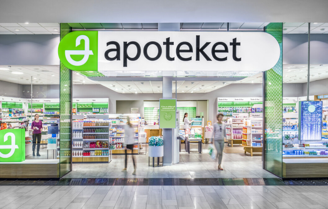 Apotekets profil som nå også er å finne i Nordby. (Foto: Johan Töpel/Apoteket AB) Apotekets profil som nå også er å finne i Nordby. (Foto: Johan Töpel/Apoteket AB)