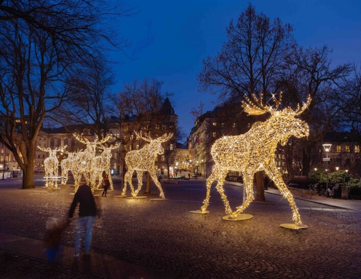 Det blitt mer vanlig med avanserte 3D-figurer, noe som gir kundene opplevelse og wow-effekt. Her fra Stockholm. Foto: MK Illumination Det blitt mer vanlig med avanserte 3D-figurer, noe som gir kundene opplevelse og wow-effekt. Her fra Stockholm. Foto: MK Illumination
