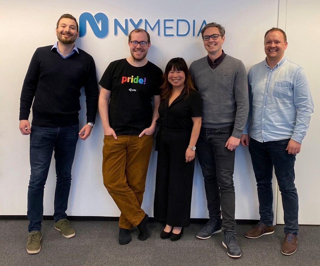 Noen fra Ny Media-teamet. F.v.: Nives Nezirovic, Eirik Morland, Silje Grundstad, Joakim Kålås og Thomas Kulvik. Noen fra Ny Media-teamet. F.v.: Nives Nezirovic, Eirik Morland, Silje Grundstad, Joakim Kålås og Thomas Kulvik.