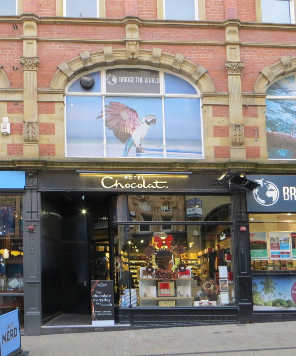 Hotel Chocolat i Leeds. Foto: Chemical Engineer