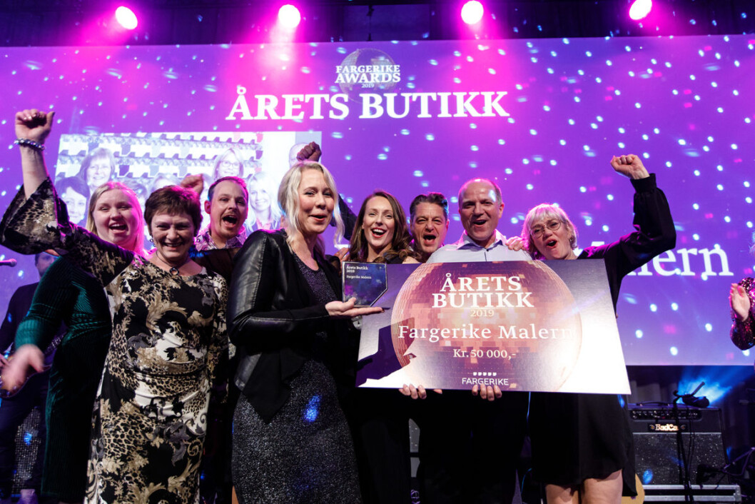 Fargerike Malern i Mysen ble kåret til «Årets Butikk» 2019. Fargerike Malern i Mysen ble kåret til «Årets Butikk» 2019.