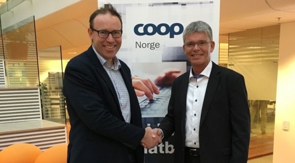 Magne Solberg, CIO for Coop Norge Handel, og Thomas Nordqvist, VD for Shoppa.