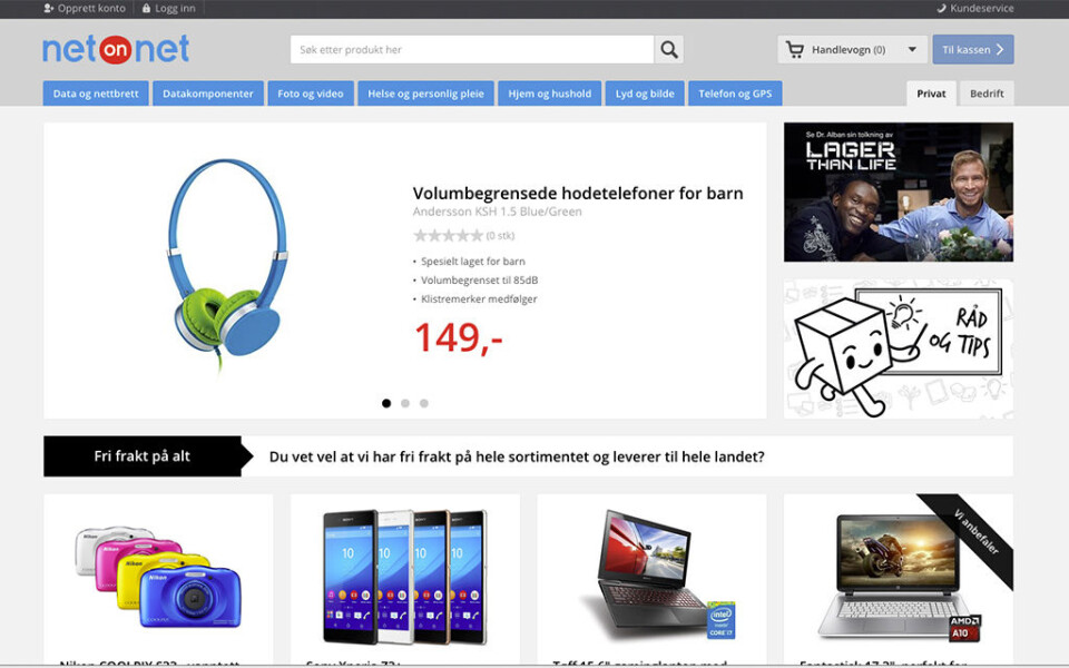 NYTT DESIGN: NetOnNet fornyer seg etter seks år.