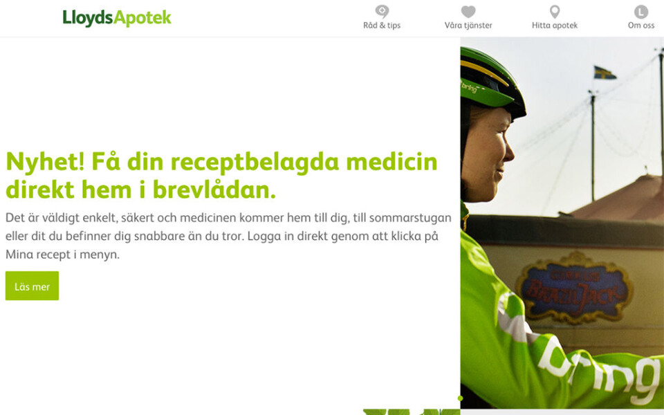 RESEPT: Lloydspotek lanserer ehandel med resept.