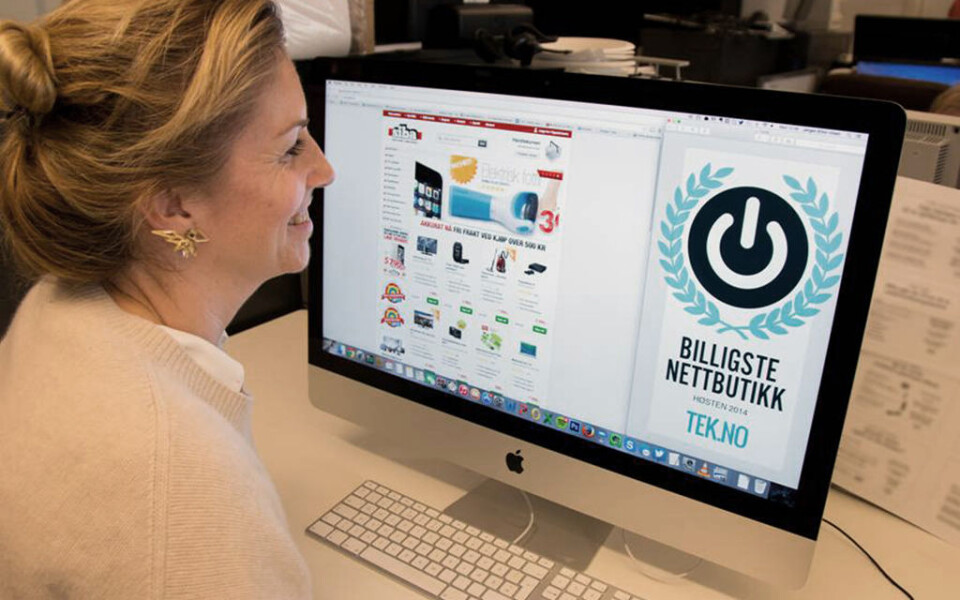 PRIS FOR PRIS: SIBA er kåret til Norges billigste nettbutikk innen hjemmeelektronikk av teknologinettstedet Tek.no. Foto: Anders Brattensborg Smedsrud (Tek.no)