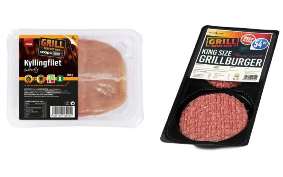 FOR LIKE: Coops grill-logo er for lik Rema 1000 sin. Foto: Reitangruppen