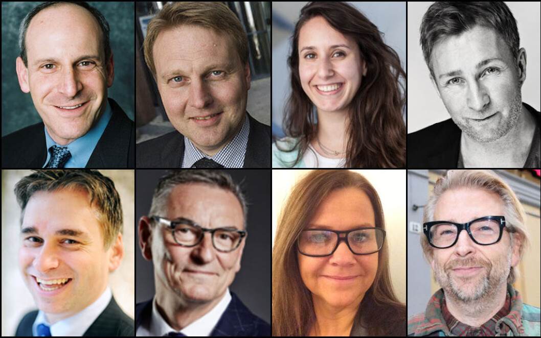 TIL KONFERANSEN: Neil Stern (øverst til venstre), Trond Bentestuen, Chloe Markowicz, Lars Lyse Hansen, Sverre Flåskjær (nederst til venstre), Torben Schwabe, Dorte Wimmer og Rune Martinsen er foredragsholdere på Retail Innovation. TIL KONFERANSEN: Neil Stern (øverst til venstre), Trond Bentestuen, Chloe Markowicz, Lars Lyse Hansen, Sverre Flåskjær (nederst til venstre), Torben Schwabe, Dorte Wimmer og Rune Martinsen er foredragsholdere på Retail Innovation.