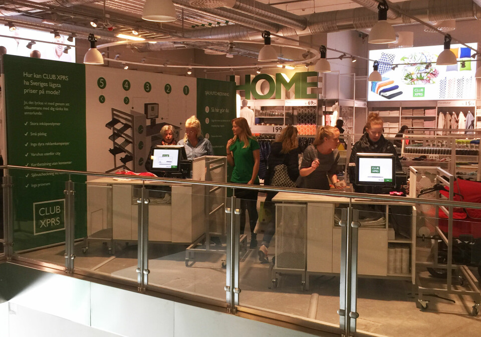 Det har vært stor interesse for de nye selvbetjeningskassene i ClubXPRS' butikker i Sverige.