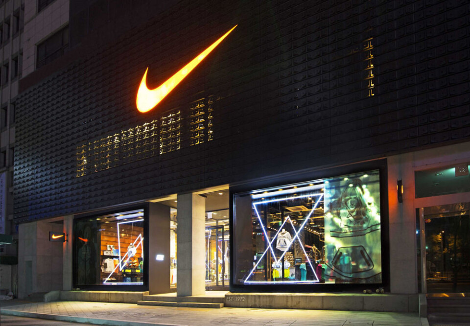 Nike Brand Store er et globalt varemerke. Her en butikk i Gangnam i Sør-Korea, samme konsept som nå skal fylle Karl Johans gate 12. (Foto: Nike)