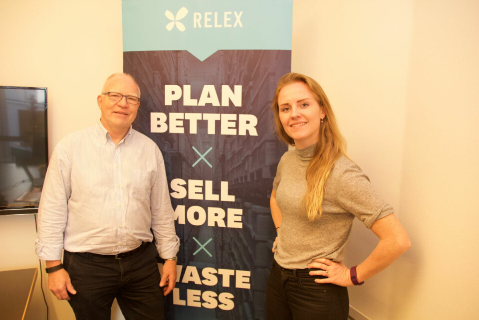 Fred Graham og Ida Myran i RELEX Solutions er fornøyd med å ha fått kolonial.no som ny kunde.