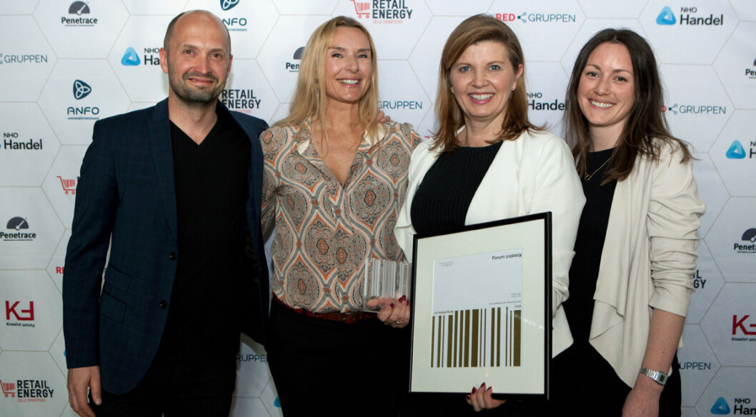 F.v. Prosjektleder i MENY, Christian Kildal Hansen, partner i Varde Hartmark, Kari Bente Skarbø, HR-direktør i MENY, Line Beate Jebsen og konsulent i Varde Hartmark, Malene Hoftun Jæger (foto: Kreativt Forum) F.v. Prosjektleder i MENY, Christian Kildal Hansen, partner i Varde Hartmark, Kari Bente Skarbø, HR-direktør i MENY, Line Beate Jebsen og konsulent i Varde Hartmark, Malene Hoftun Jæger (foto: Kreativt Forum)